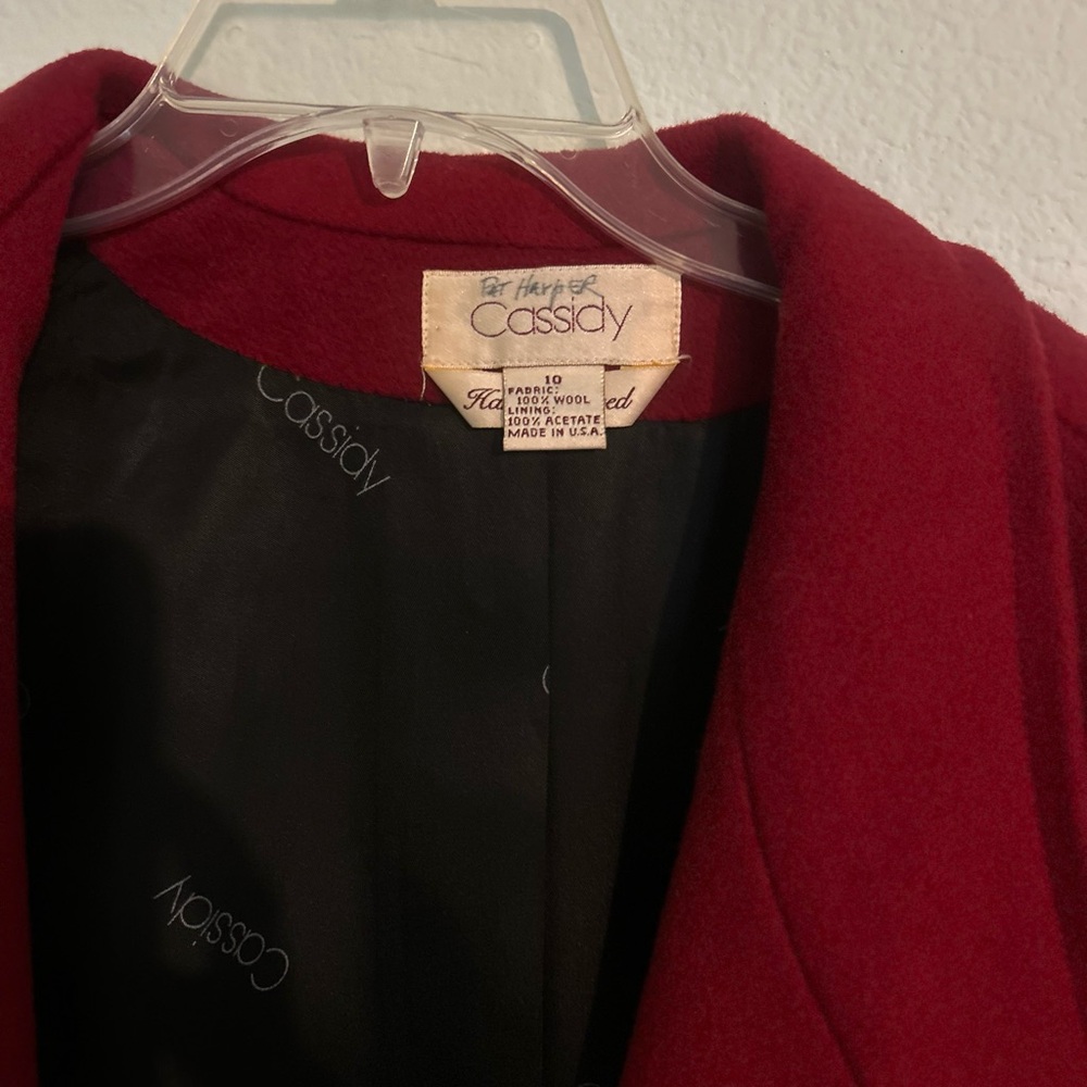 Cassidy Women's Classic Red Wool Blazer